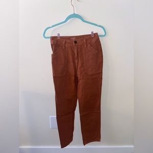 Brown carpenter pants